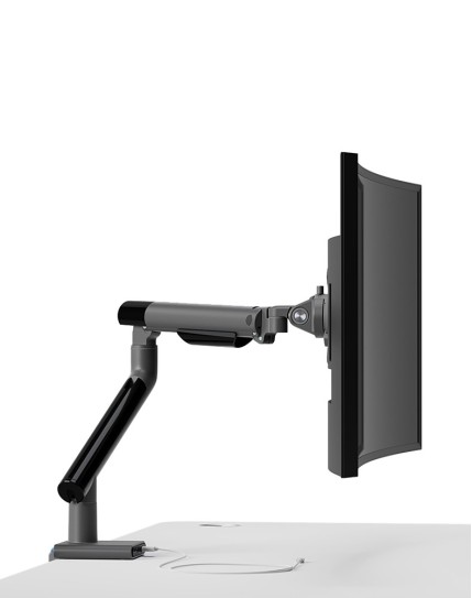 Snap Single Monitor Desk Mount with USB Ports