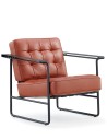 Lara Brown Genuine Leather Lounge Chair