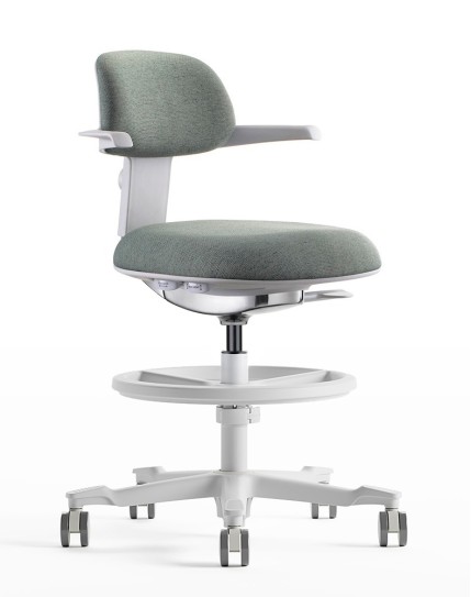 Coast White Drafting Counter Chair