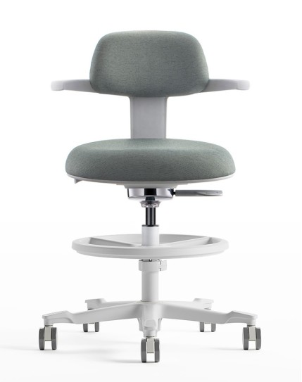 Coast White Drafting Counter Chair