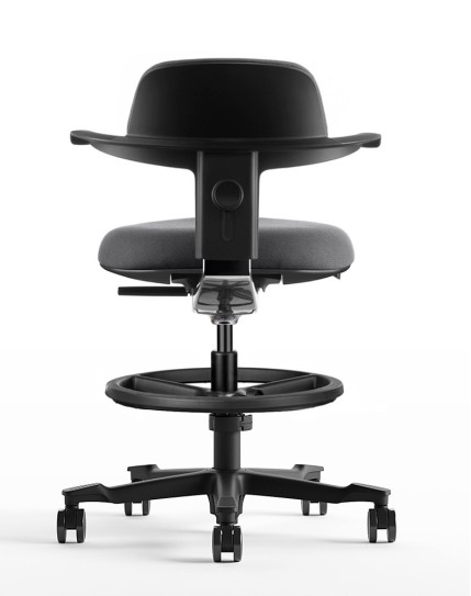 Coast Black Drafting Counter Chair