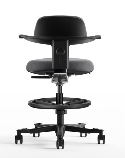 Coast Black Drafting Counter Chair