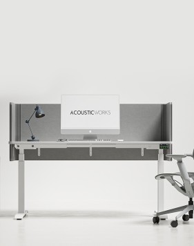 Echowrap U-Shape Polyester Fiber Acoustic Desk Screens
