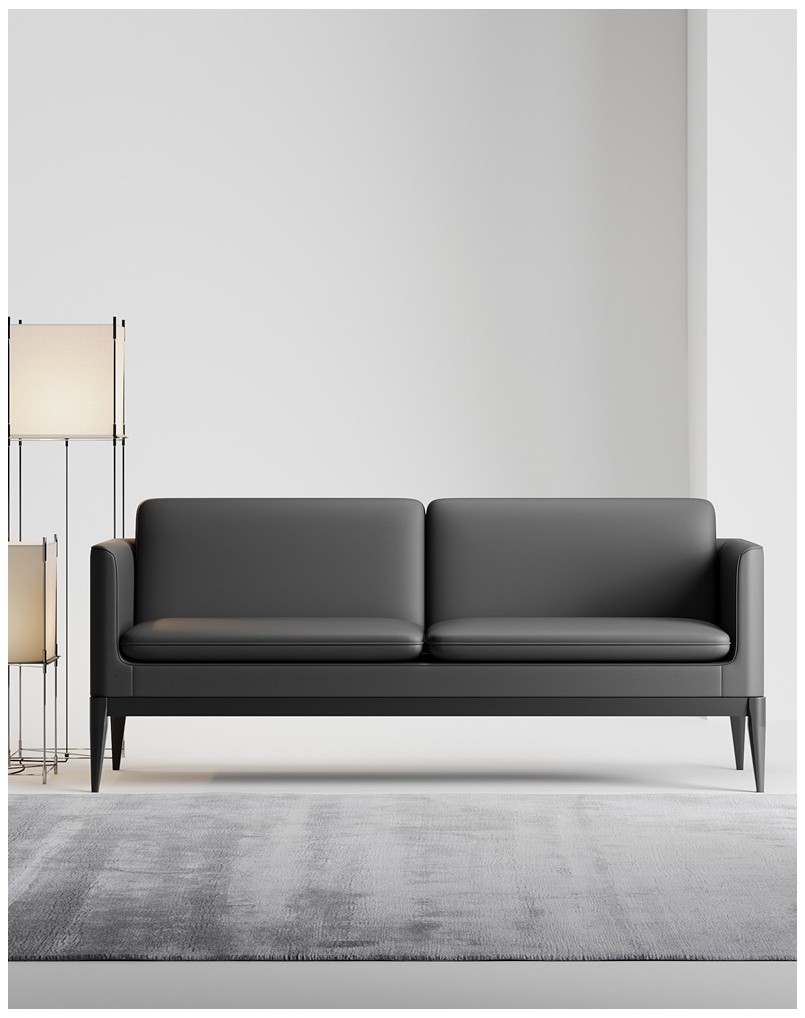 Brooklyn Minimalist Two Seater Modern Office Sofa Workspace