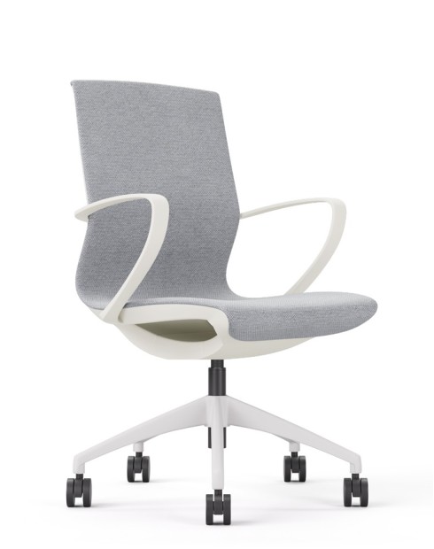 Marics White Task Chair