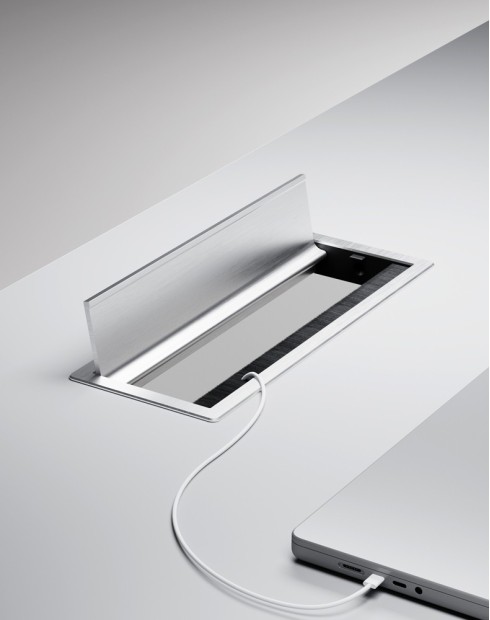 Flip Cover Brushed Silver