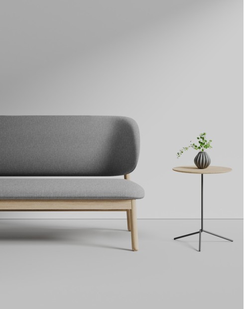 Ezah Lounge Bench Sofa Grey