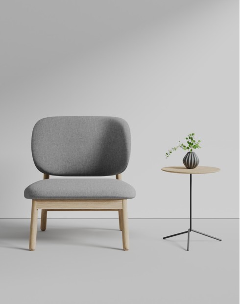 Ezah Single Seater Lounge Sofa Grey