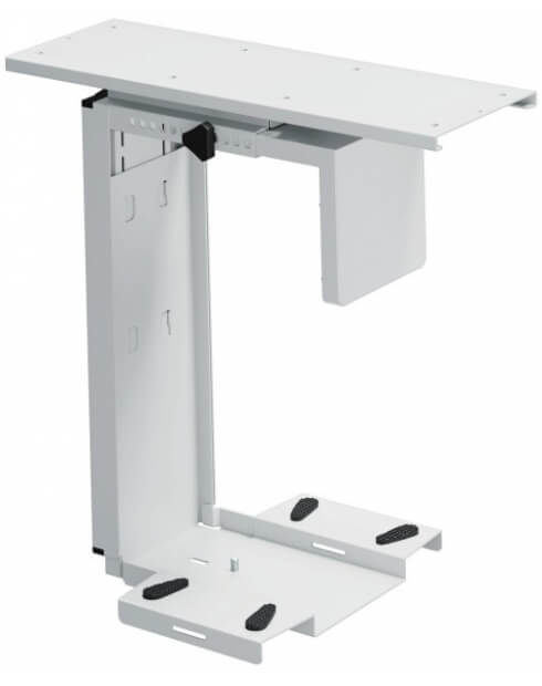 Adjustable Under-Desk CPU Holder with 360 Degree Swivel
