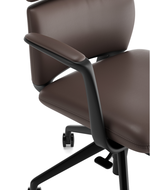 Maya Genuine Leather Low Back Executive Chair Maya Genuine Leather Low Back Executive Chair