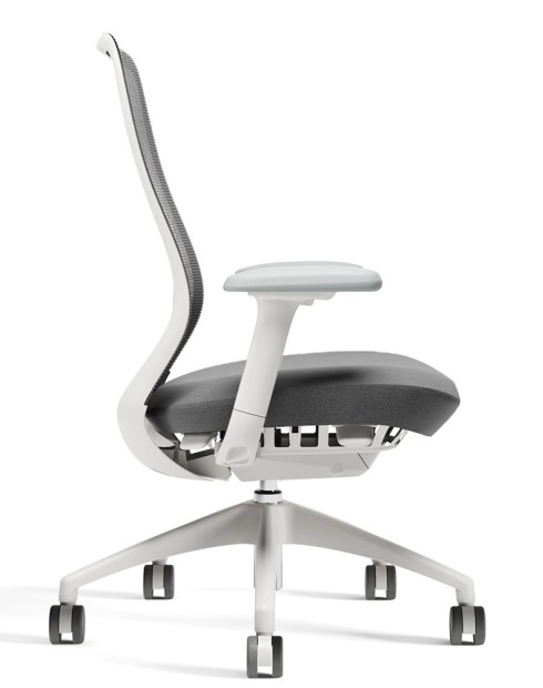 AX Performance Ergonomic White Frame Executive Chair