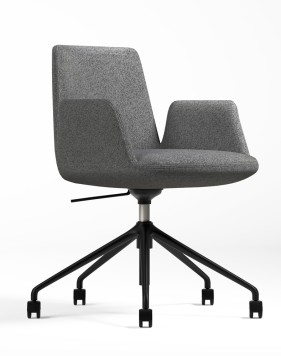 Aries Grey Swivel Chair