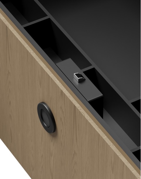 Brown Fingerprint Drawer