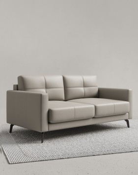 Ayuni Genuine Leather Three Seater Sofa