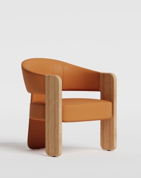 Hedge Wooden Lounge Chair