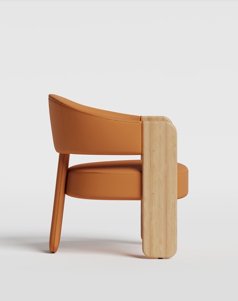 Hedge Wooden Lounge Chair