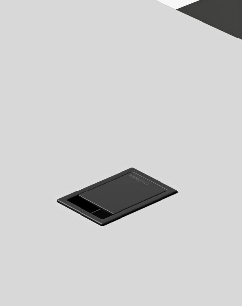 Zenon Black L-Shape Executive Desk Black