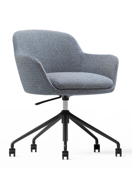 Gemini Blue Swivel Chair