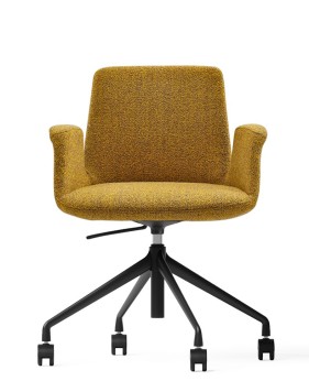Aries Yellow Swivel Chair