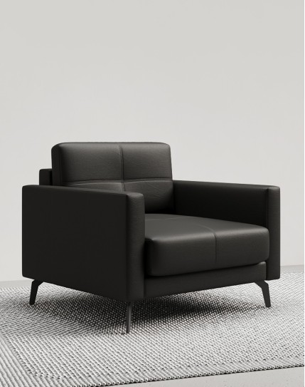 Ayuni Genuine Leather Single Seater Sofa