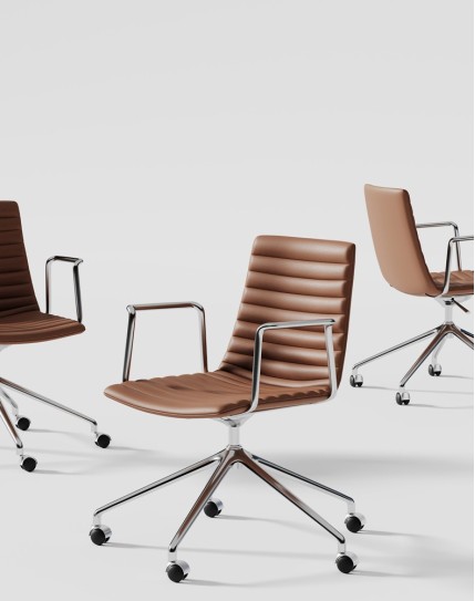 Simon Brown Genuine Leather Designer Chair