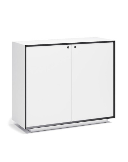 EDGE Series Chamfered Low Height 2 Door White...