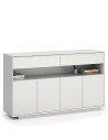 EDGE Series Credenza White Medium Height Cabinet