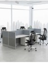 Focus Cluster of 4x Cubicle Workstation