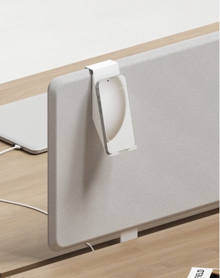 White Phone Holder