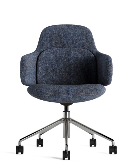 Liwa Blue Swivel Chair