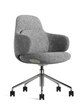 Liwa Grey Swivel Chair