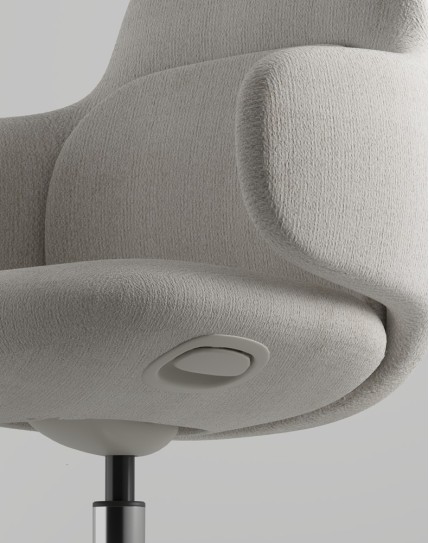Liwa Grey Swivel Chair