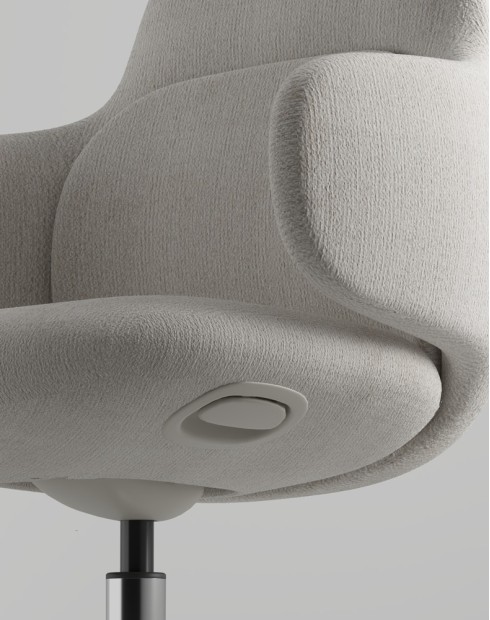 Liwa Grey Swivel Chair