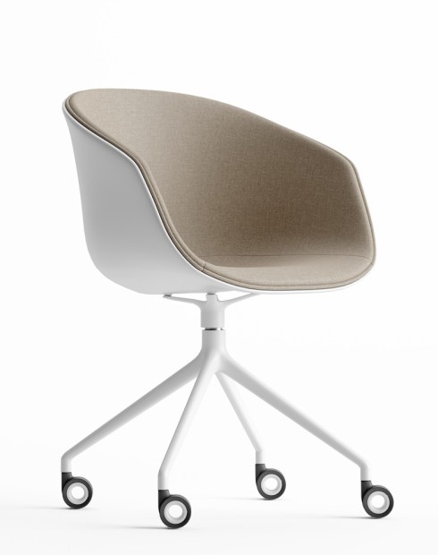 Frey Ivory Contemporary Designer Chair