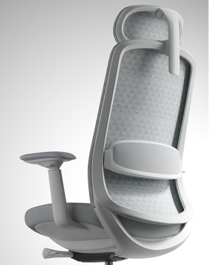 Polar Light Grey Ergonomic Chair