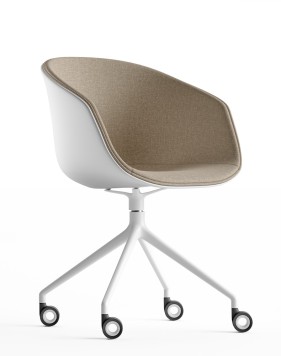 Frey Ivory Contemporary Designer Chair