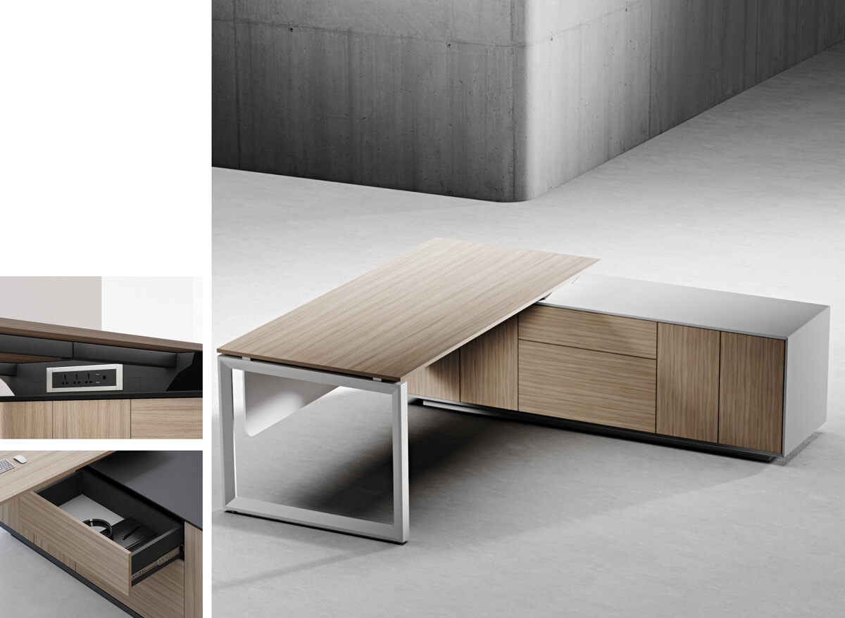 Manhattan L-Shape Executive Desk